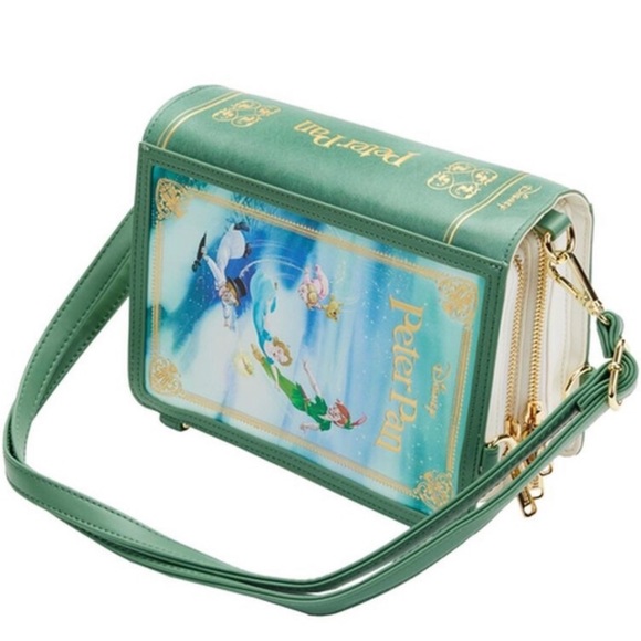 Loungefly Disney Peter Pan Book Satchel Crossbody BNWT - Picture 10 of 16